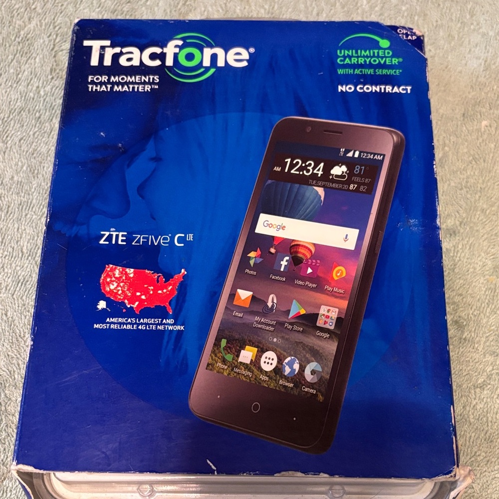 ZFIVE C LTE Smartphone - Black - Tracfone